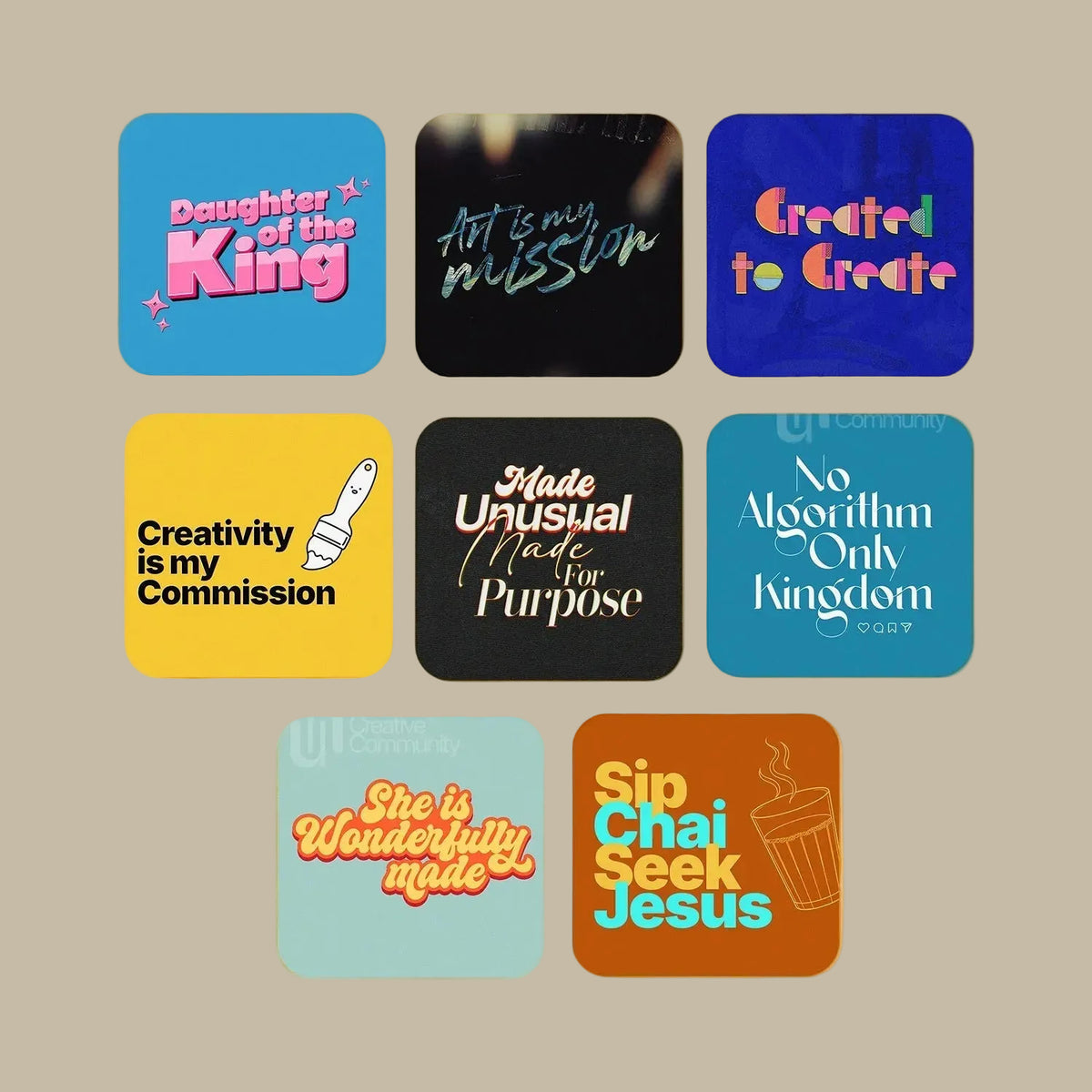 Tech Charm Glossy Laptop Stickers set